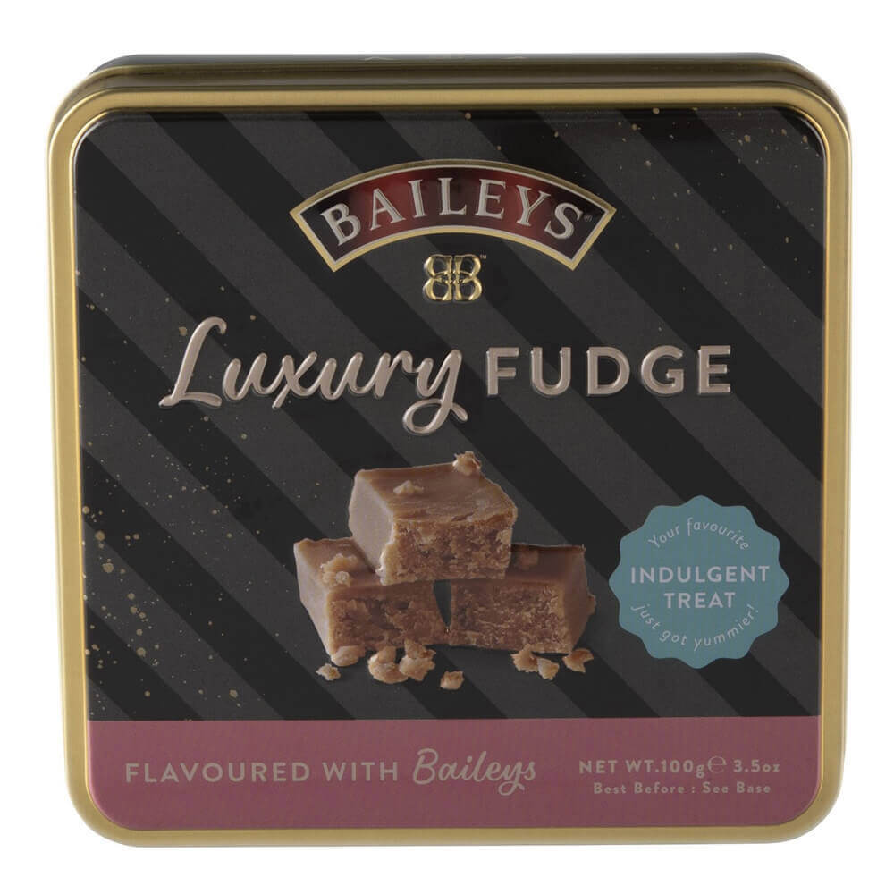 Baileys Flavoured Luxury Fudge in Tin 100g